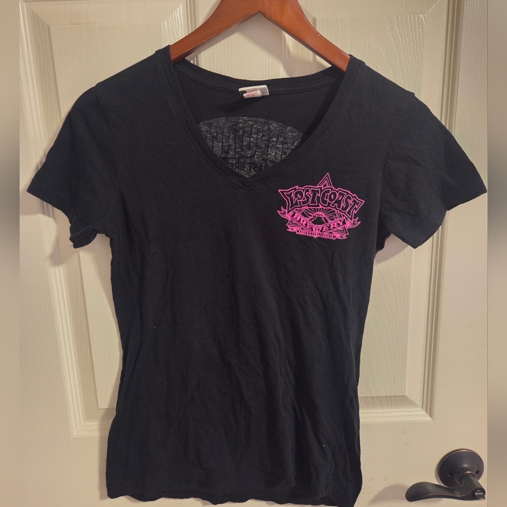 Women's Lost Coast Brewery Grest White Shirt Size Small